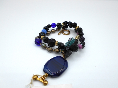 Immagine di BRUMA BIJOUX | Bracciale Pietra Blu e Onice