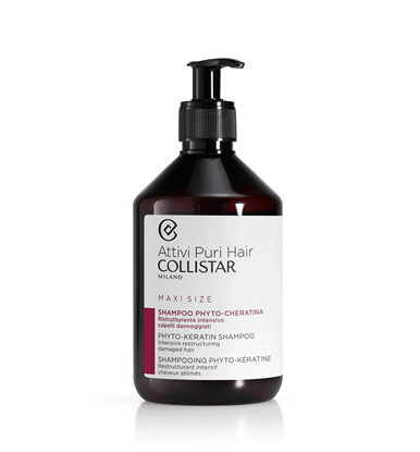 Immagine di COLLISTAR | Attivi Puri Hair Shampoo Phyto-Cheratina Ristrutturante Intensivo capelli danneggiati