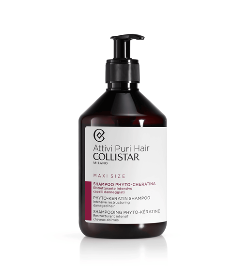 Immagine di COLLISTAR | Attivi Puri Hair Shampoo Phyto-Cheratina Ristrutturante Intensivo capelli danneggiati
