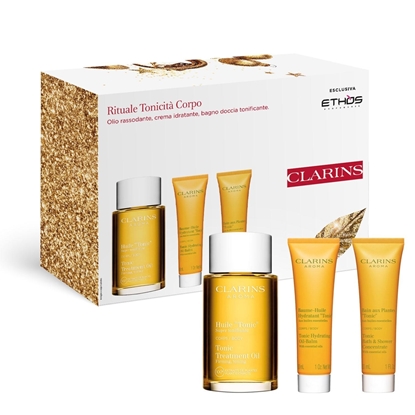 Immagine di CLARINS | Cofanetto Corpo - Huile Tonic Rituale Tonicità Corpo. Olio corpo rassodante